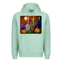 Seafoam headstone and coffin mousepad Premium Hoodie - BundleAndBundleShop