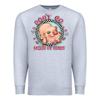 Heather Grey dont go bacon my heart Premium Sweatshirt - MaliasSmallBusiness