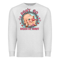 Oatmeal Heather dont go bacon my heart Premium Sweatshirt - MaliasSmallBusiness