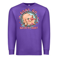 Purple dont go bacon my heart Premium Sweatshirt - MaliasSmallBusiness