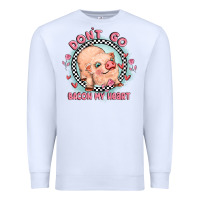 White dont go bacon my heart Premium Sweatshirt - MaliasSmallBusiness