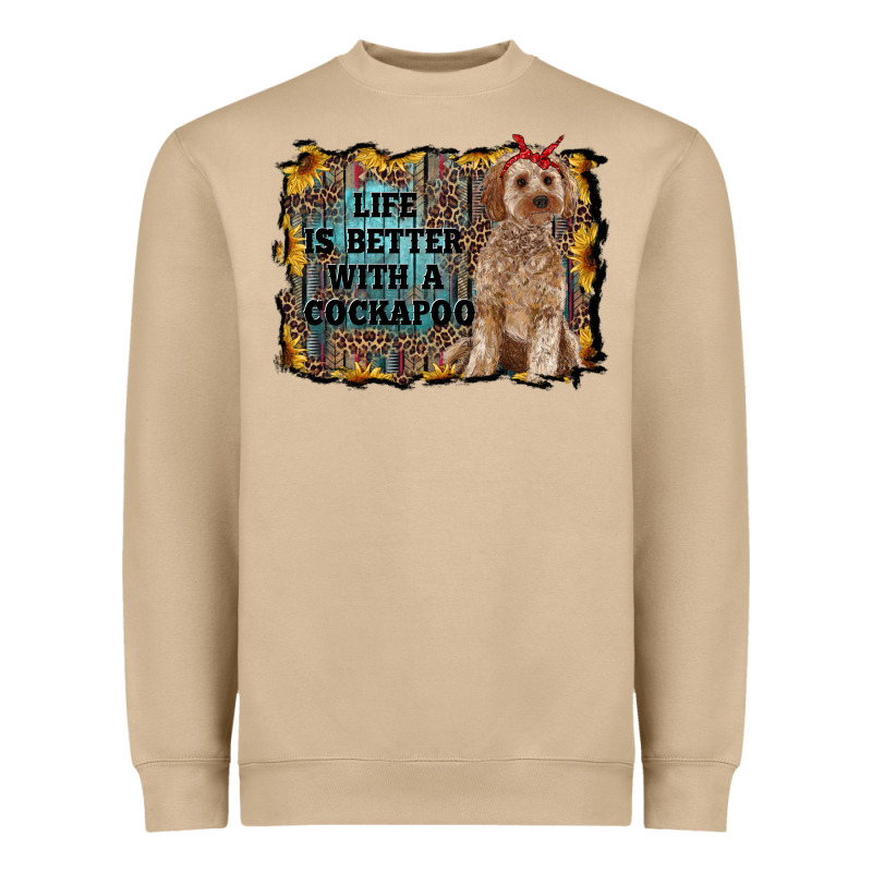Life Is Better With A Cockapoo Heavyweight Sweatshirt by RanaPortraitStore | Teevron
