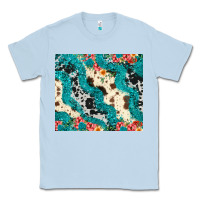 Dusty Blue turquoise glitter cowhide Classic Tee - JahusDesignShop