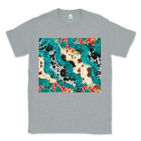 Heather Grey turquoise glitter cowhide Classic Tee - JahusDesignShop