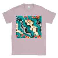 Lilac turquoise glitter cowhide Classic Tee - JahusDesignShop