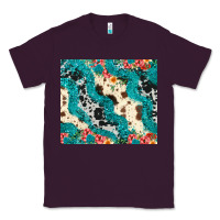Plum turquoise glitter cowhide Classic Tee - JahusDesignShop