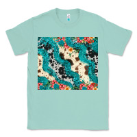 Seafoam turquoise glitter cowhide Classic Tee - JahusDesignShop