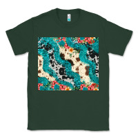 Sports Green turquoise glitter cowhide Classic Tee - JahusDesignShop