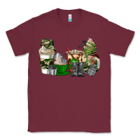 Burgundy veteran coffee cups Classic Tee - AdoDesignShop