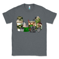 Charcoal Heather veteran coffee cups Classic Tee - AdoDesignShop