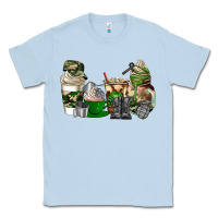 Dusty Blue veteran coffee cups Classic Tee - AdoDesignShop