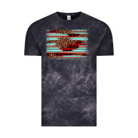 Cloud Black leopard serape background Vintage Tee - BarkalooDesign