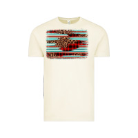 Vintage Arctic leopard serape background Vintage Tee - BarkalooDesign