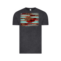 Vintage Black leopard serape background Vintage Tee - BarkalooDesign