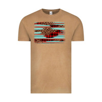 Vintage Camel leopard serape background Vintage Tee - BarkalooDesign