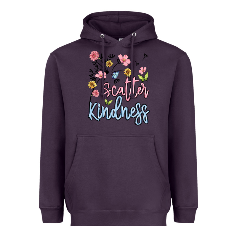 Scatter Kindness Heavyweight Hoodie by MaliasSmallBusiness | Teevron
