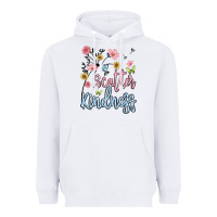 White scatter kindness Heavyweight Hoodie - MaliasSmallBusiness