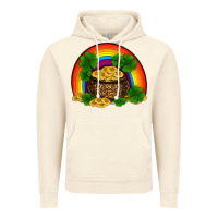 Vintage Artic st patricks shamrock gold leopard rainbow Vintage Hoodie - RanaPortraitStore