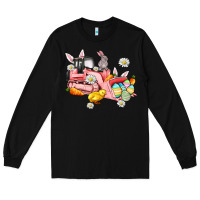 Black easter excavator Long Sleeve Tee - AdoDesignShop