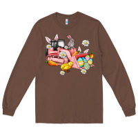 Chestnut easter excavator Long Sleeve Tee - AdoDesignShop
