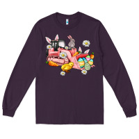Plum easter excavator Long Sleeve Tee - AdoDesignShop