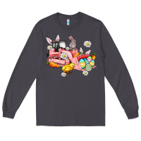 Smoke easter excavator Long Sleeve Tee - AdoDesignShop