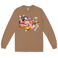 Toasted Coconut easter excavator Long Sleeve Tee - AdoDesignShop