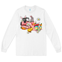 White easter excavator Long Sleeve Tee - AdoDesignShop