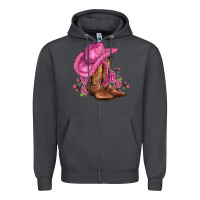 Smoke valentines day boots cowgirl hat and roses Zipper Hoodie - AdoDesignShop