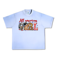 Grape Ice All American girl with cowgirl Urban Heavy Tee - Neo Western