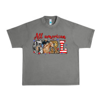 Tornado All American girl with cowgirl Urban Heavy Tee - Neo Western