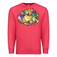 Cardinal mardi gras king cake Premium Sweatshirt - MaliasSmallBusiness