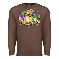 Chestnut mardi gras king cake Premium Sweatshirt - MaliasSmallBusiness