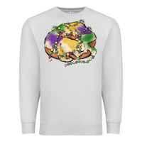 Dove Grey mardi gras king cake Premium Sweatshirt - MaliasSmallBusiness