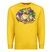 Lemon mardi gras king cake Premium Sweatshirt - MaliasSmallBusiness