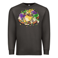 Smoke mardi gras king cake Premium Sweatshirt - MaliasSmallBusiness