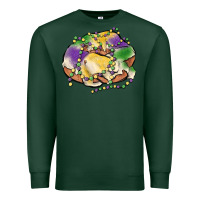 Sports Green mardi gras king cake Premium Sweatshirt - MaliasSmallBusiness