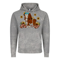 Football Hereford Sunflower Vintage Hoodie | Teevron