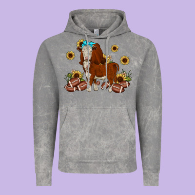 Football Hereford Sunflower Vintage Hoodie Designed By Jahusdesignshop