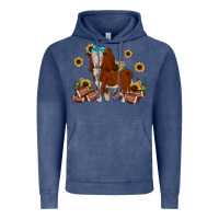 Vintage Denim football hereford sunflower Vintage Hoodie - JahusDesignShop