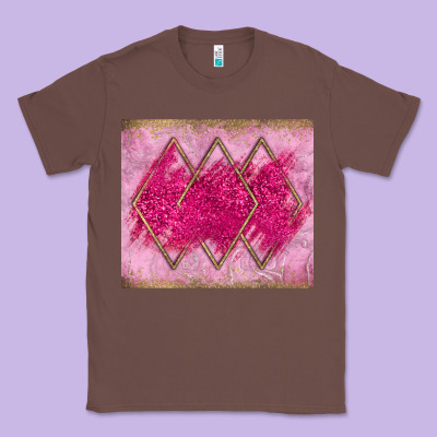 Pink Glitter Classic Tee Designed By Jahusdesignshop