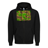 Black western leopard distressed background Zipper Hoodie - AdoDesignShop
