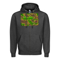 Charcoal Heather western leopard distressed background Zipper Hoodie - AdoDesignShop
