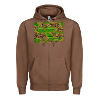 Chestnut western leopard distressed background Zipper Hoodie - AdoDesignShop