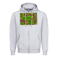 Heather Grey western leopard distressed background Zipper Hoodie - AdoDesignShop