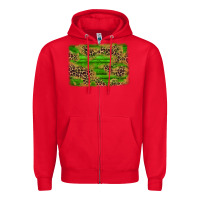 Red western leopard distressed background Zipper Hoodie - AdoDesignShop