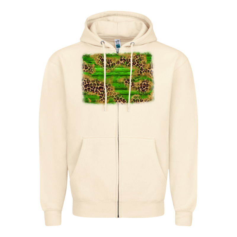 Western Leopard Distressed Background Zipper Hoodie by AdoDesignShop | Teevron