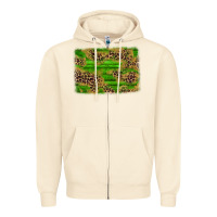 Sandshell western leopard distressed background Zipper Hoodie - AdoDesignShop