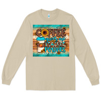 Mushroom coffee gives me teacher powers Long Sleeve Tee - JahusDesignShop