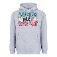 Heather Grey i drink until i pass out baby Heavyweight Hoodie - MaliasSmallBusiness